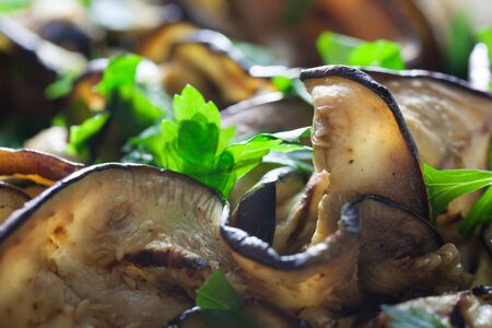 grilled aubergineの写真素材