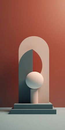 A white object sitting on top of a table. Generative AI.の素材