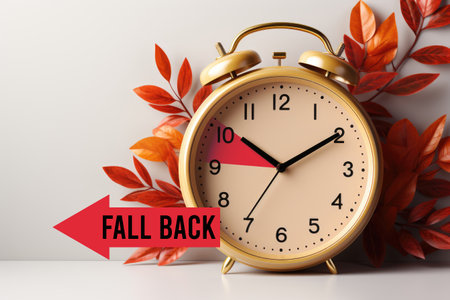 An alarm clock sitting on top of a table. Digital image.の素材