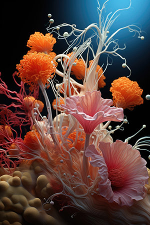 Experience the beauty within, as organic details take center stage up close.の素材