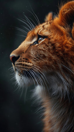 A close up of a cat with a blurry background. Animalistic wallpaper backgroundの素材