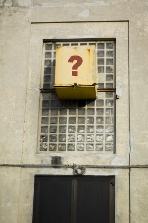  	What is inside the box on the window set so high out of reach?