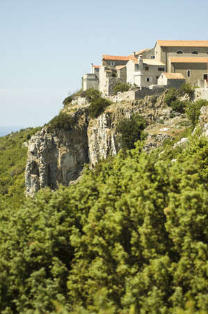 Historical village Lubenice on Cres island in Croatiaの写真素材