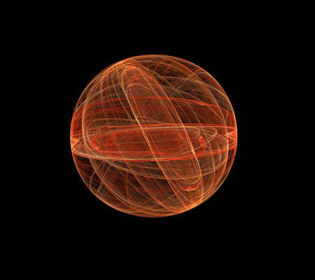 colored ball in black backgroundの写真素材