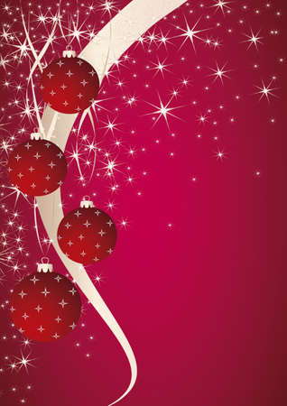 christmas theme  Pink background with christmas ball のイラスト素材