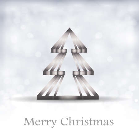 Christmas card with christmas tree  Vector EPS10のイラスト素材