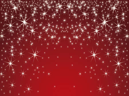 red background with stars  Vector EPS10のイラスト素材