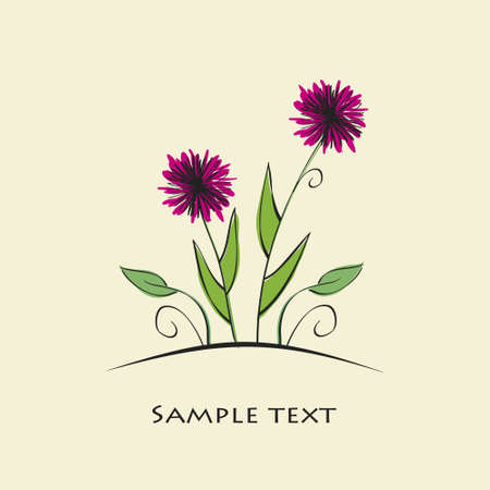 vector colorful flower background のイラスト素材