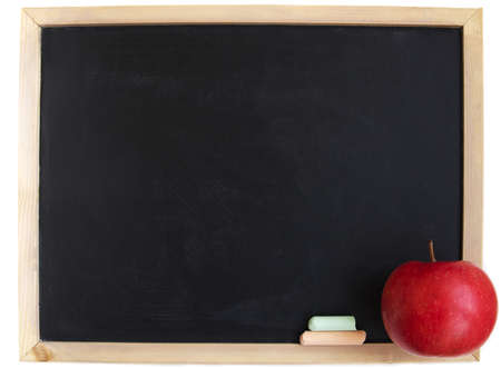 A blank school chalkboard, you can add your text on itの写真素材