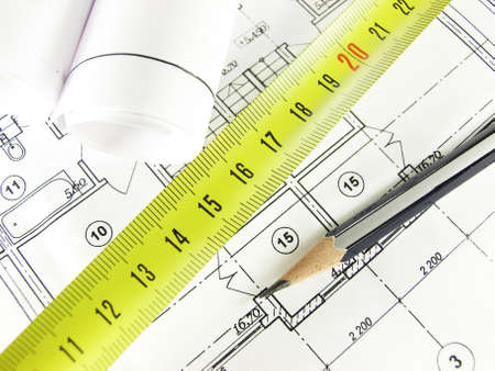 House architecture plan on paper
