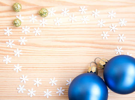 Christmas frame with christmas decorationの写真素材