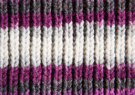 Knitting background of handmade woolen patternの写真素材