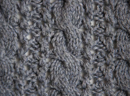 Beautiful grey  wool  hand knit  patterns