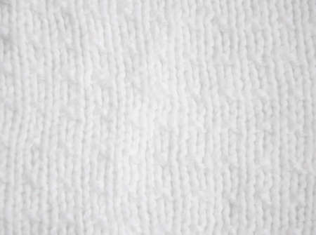 Beautiful white wool  hand knit  patternsの写真素材