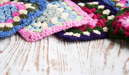 Knitted  Detail for Crochet Blankets - granny Squares