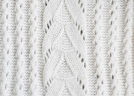 Beautiful white wool  hand knit  patterns