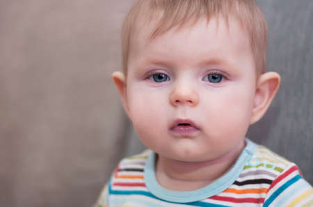 Baby  - portrait of a beautiful  girlの写真素材