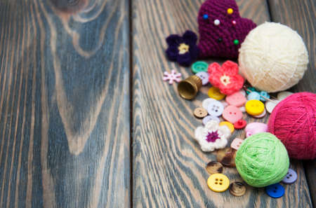 Accessory of the tailor - sewing backgroundの写真素材