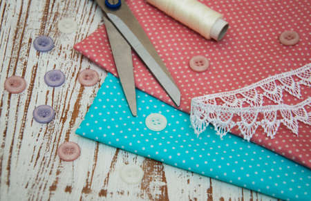 Accessory of the tailor - sewing backgroundの写真素材