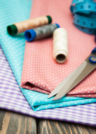 Accessory of the tailor - sewing background