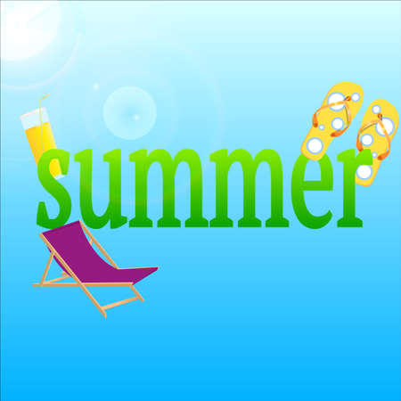 Summer backgroundのイラスト素材