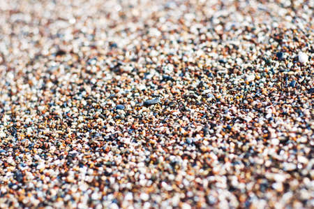 colorful  pebbles on the beach - nature backgroundの写真素材
