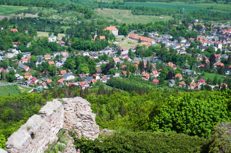 Panoramic view from the castle  Chojnik Poland - Karkonoski National Parkの写真素材