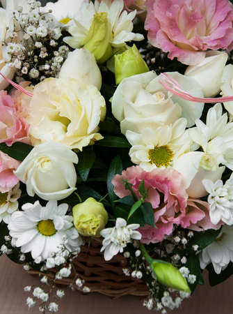 Beautiful bouquet of flowers - holiday  backgroundの写真素材