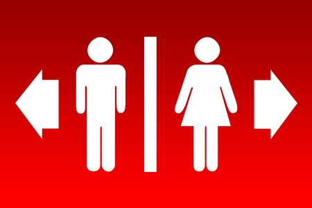 Male and female sign の写真素材