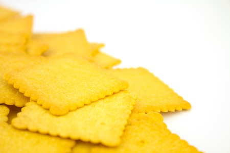 Biscuits On White Background