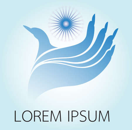 Cosmetics abstract  design template. Health SPA medicine symbol. Pharmacy creative sign. Cosmetology area icon.のイラスト素材