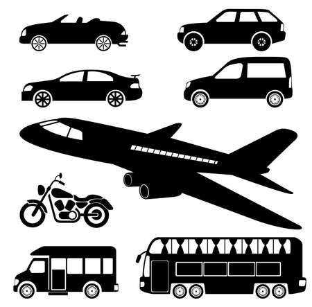 transportation icons のイラスト素材