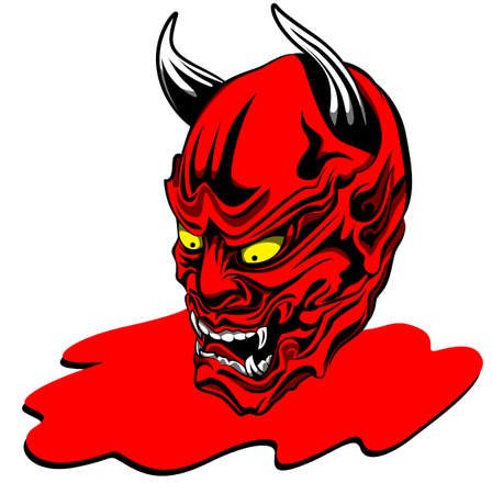 Japanese ghost , mascot vectorのイラスト素材