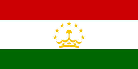 flag of Tajikistan vectorのイラスト素材