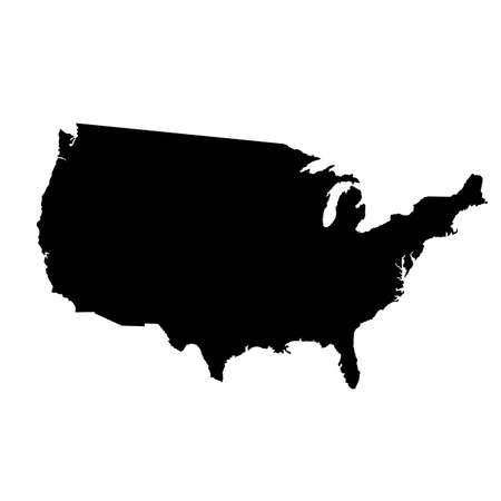vector map of United States with high detailsのイラスト素材