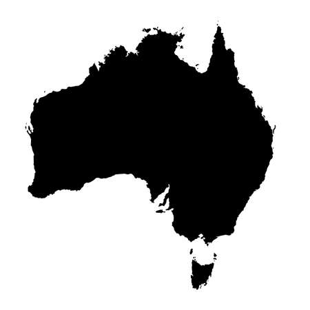 vector map of australia with high detailsのイラスト素材