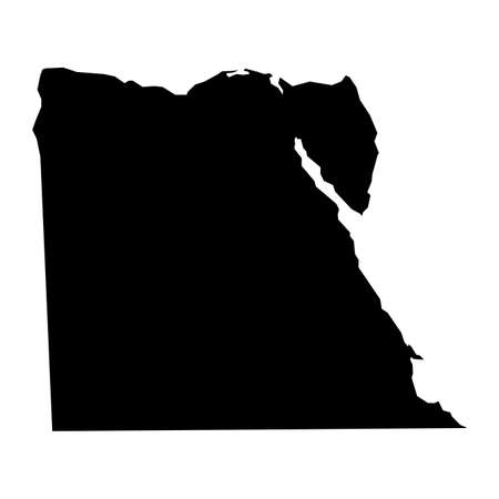 vector map of map of Egypt with high detailsのイラスト素材