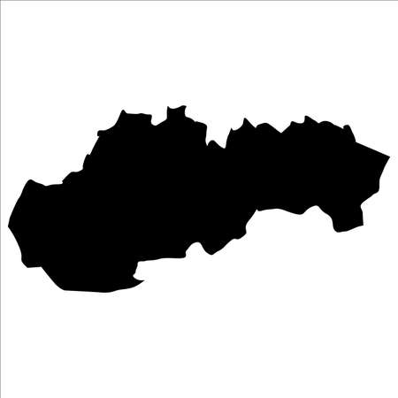 vector map of Slovakia with high detailsのイラスト素材