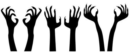 Halloween hands scary vectorのイラスト素材