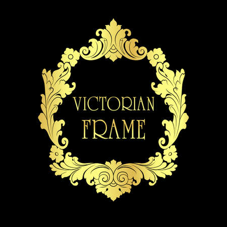 Victorian frame vector in eps10のイラスト素材