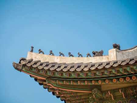 Roof of Korean Architectureの写真素材
