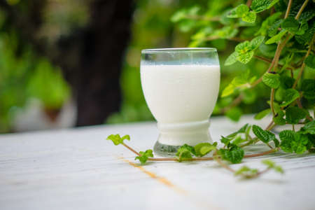 Fresh natural milkの写真素材