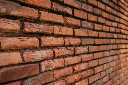perspective of Brick wallの写真素材