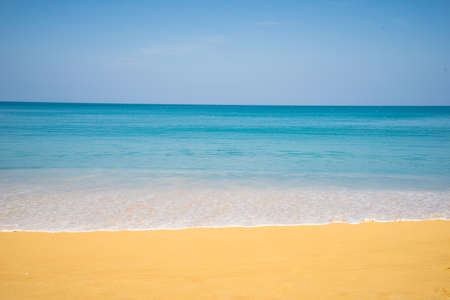 wave on a sea beachの写真素材