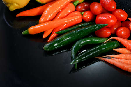 group of fresh vegetableの写真素材