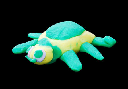 Plasticine turtle. Creativity of children from preschool age
