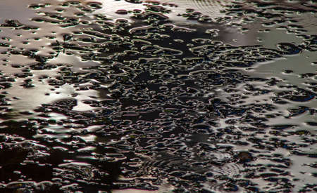 Texture water drops under the film