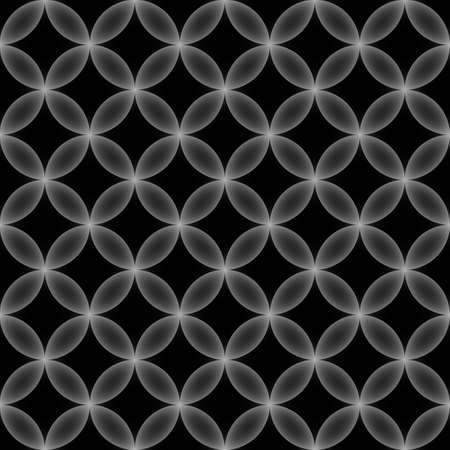 Simple monochrome geometric seamless pattern. Vector abstract background.のイラスト素材