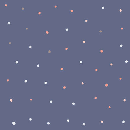 Color hand drawn polka dot seamless pattern with grunge texture effect. Vector design for fabric, textile, wallpaper, package design.のイラスト素材