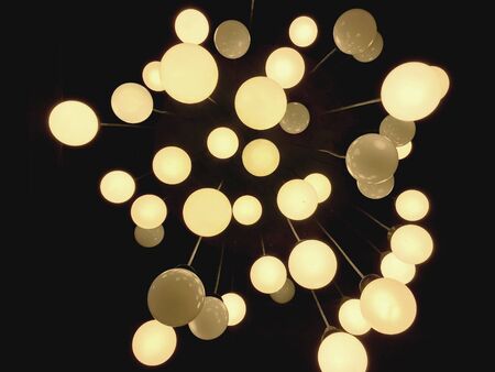 Abstract and modern circular lights background for decoration